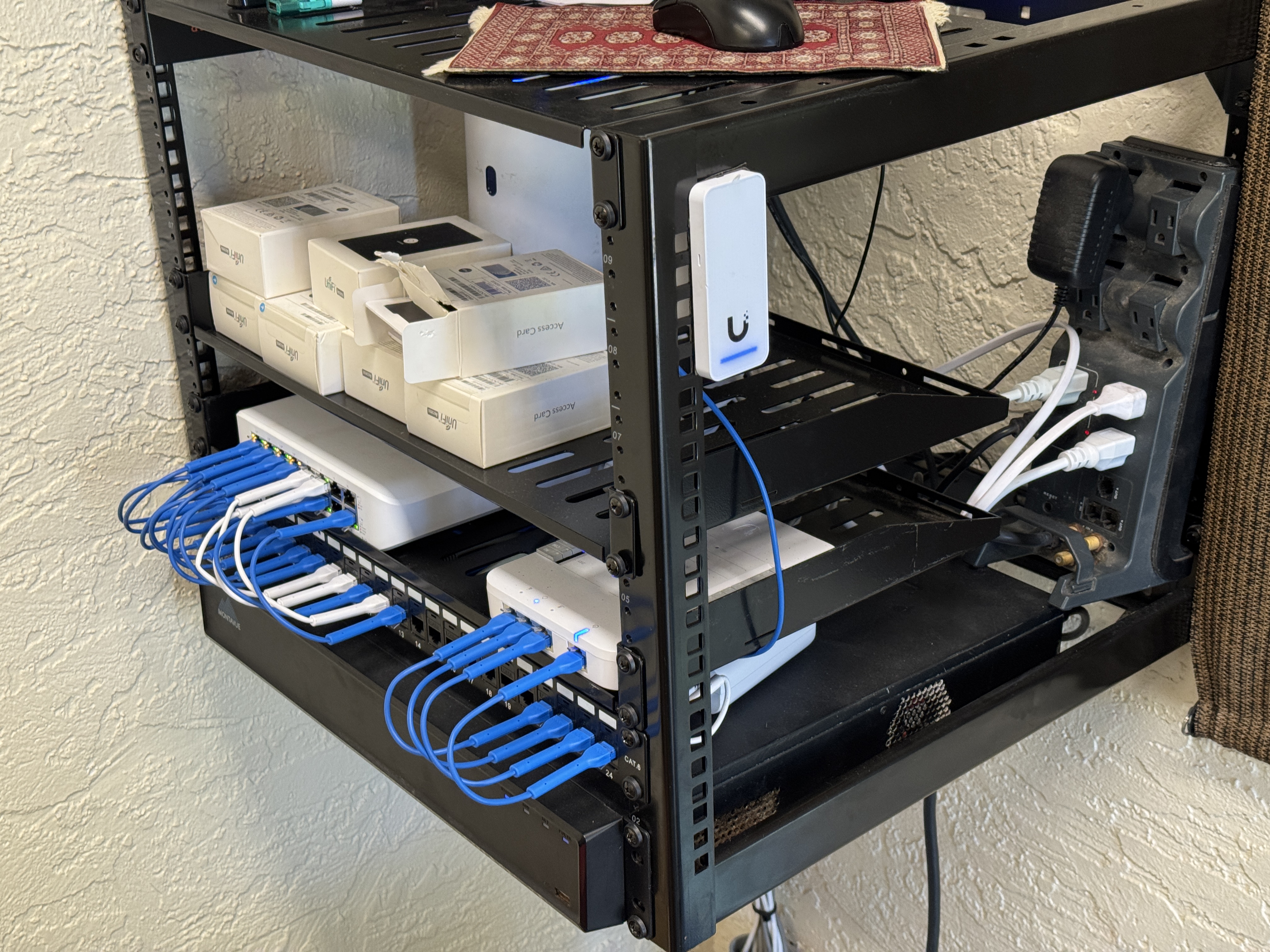 Networking rack install